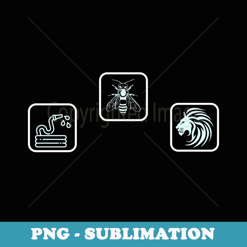 Hose Bee Lion Funny Hoes Be Lying Pun Intended - Retro PNG Sublimation Digital Download