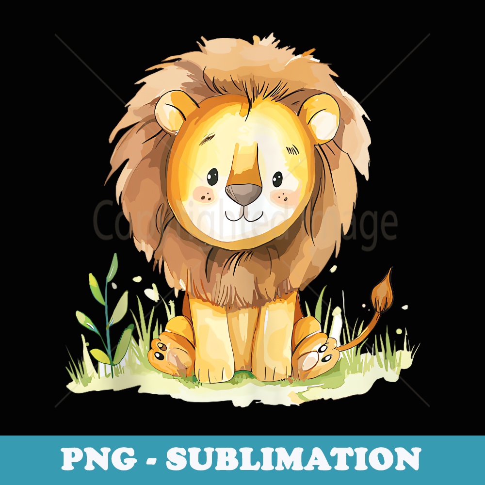 Cute Lion for a - Modern Sublimation PNG File