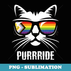 lgbtq pride flag funny pride month cat - elegant sublimation png download