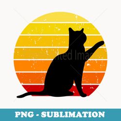 cat vintage sunset meme kitty - stylish sublimation digital download