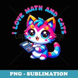 cats and math make great christmas stocking stuffers - digital sublimation download file