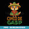 Cinco De Mayo Funny Mexican Gasp Cat Sombrero Poncho - Creative Sublimation PNG Download