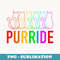 Purride Cat Lgbt Gay Pride Lesbian Bisexual Transsexual - Artistic Sublimation Digital File