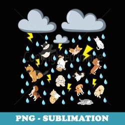 english idiom raining cats and dogs pets cute puppies kitten - unique sublimation png download