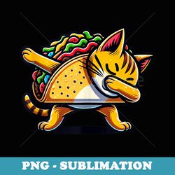 dabbing cat taco cinco de mayo fiesta - lets celebrate