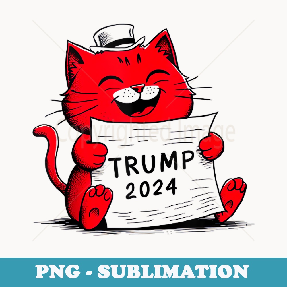 my Cat want Donald Trump Take America Back Election 2024 - Retro PNG Sublimation Digital Download