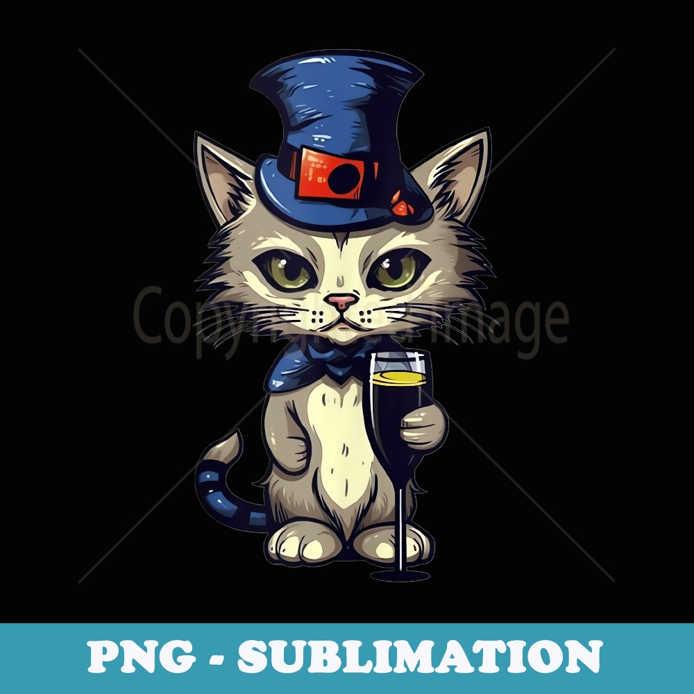 Birthday Kitten Party Cat Celebration Purr Partying - PNG Transparent Sublimation File