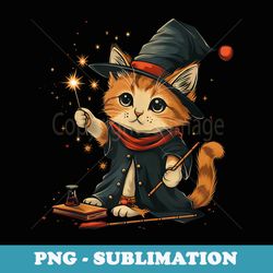 funny cat magician - premium png sublimation file