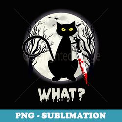 funny halloween cat what cats lover spooky art aesthetic - unique sublimation png download