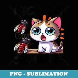 cicada squad 2024 - funny cat with cicadas invasion 2024