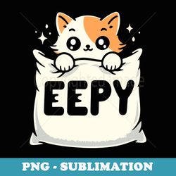 eepy funny cat meme eepy kitten cushion graphic - exclusive png sublimation download
