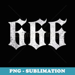 death metal fans goth 666 satanic - instant png sublimation download