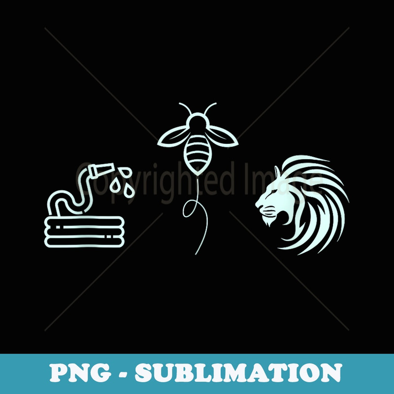 Mens Hose Bee Lion Icons Funny Hoes Be Lying Pun Intended - Creative Sublimation PNG Download