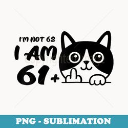flip off cat, im not 62, i am 61 plus 1 middle finger cat raglan baseball - artistic sublimation digital file