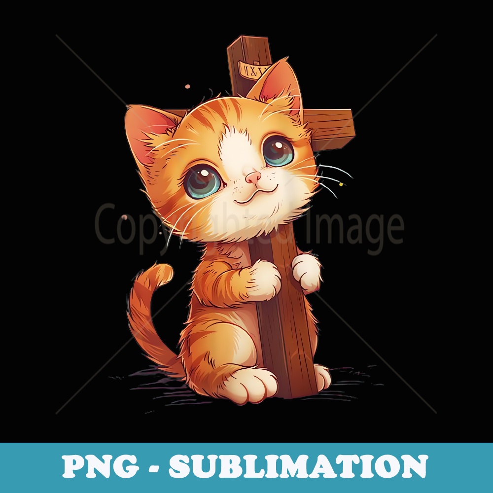 s Pastor Kitten Holy Christian Cat Parson Faith God Religion - Sublimation Digital Download