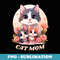 Cat Mom Happy Mothers Day For Cat Lovers Family Matching - Modern Sublimation PNG File