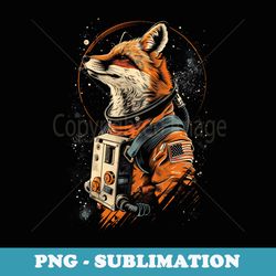fox astronaut funny animal design - stylish sublimation digital download