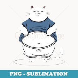 cat lover funny cat art design fat kitten - png sublimation digital download