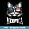 4th of July Kitty Meowica American Flag Cat - Aesthetic Sublimation Digital File