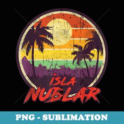 retro isla nublar vacation - holiday sunset