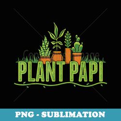 mens plant papi funny gardening plant daddy gardener fathers day - retro png sublimation digital download