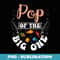 Pop Of The Big One Fishing Birthday Party Bday Celebration - Premium PNG Sublimation File