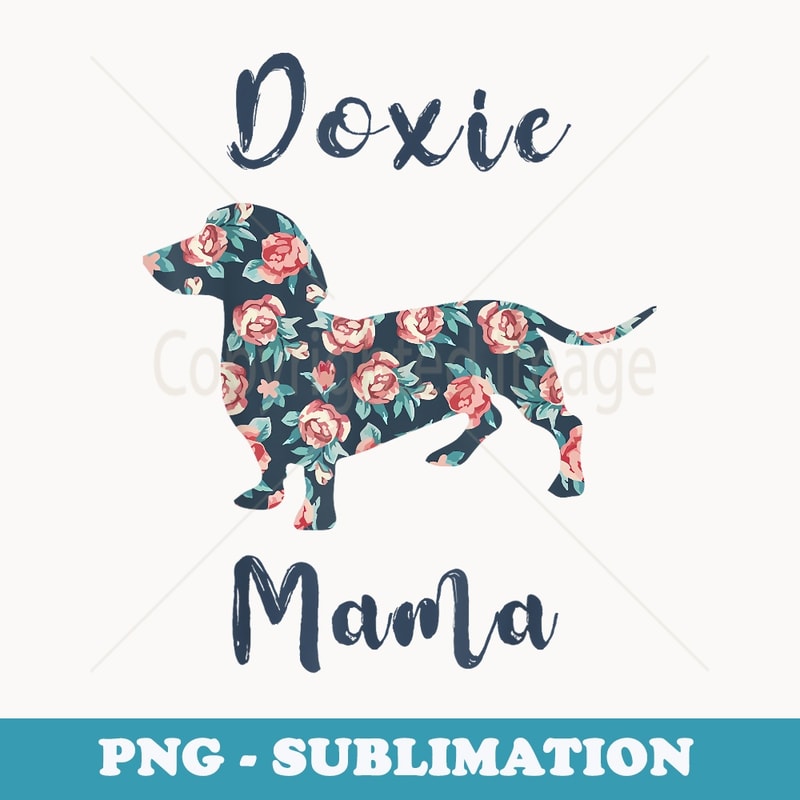 Weiner-Dog Doxie Mama Dachshund Mom Mother Day - Instant PNG Sublimation Download