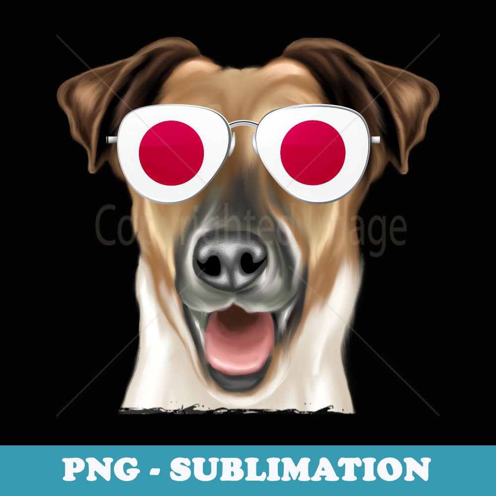 Smooth Fox Terrier Dog Japan Flag Sunglasses - PNG Transparent Sublimation Design