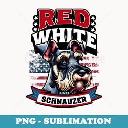 patriotic 4th of july mini schnauzer dad vintage usa flag - special edition sublimation png file