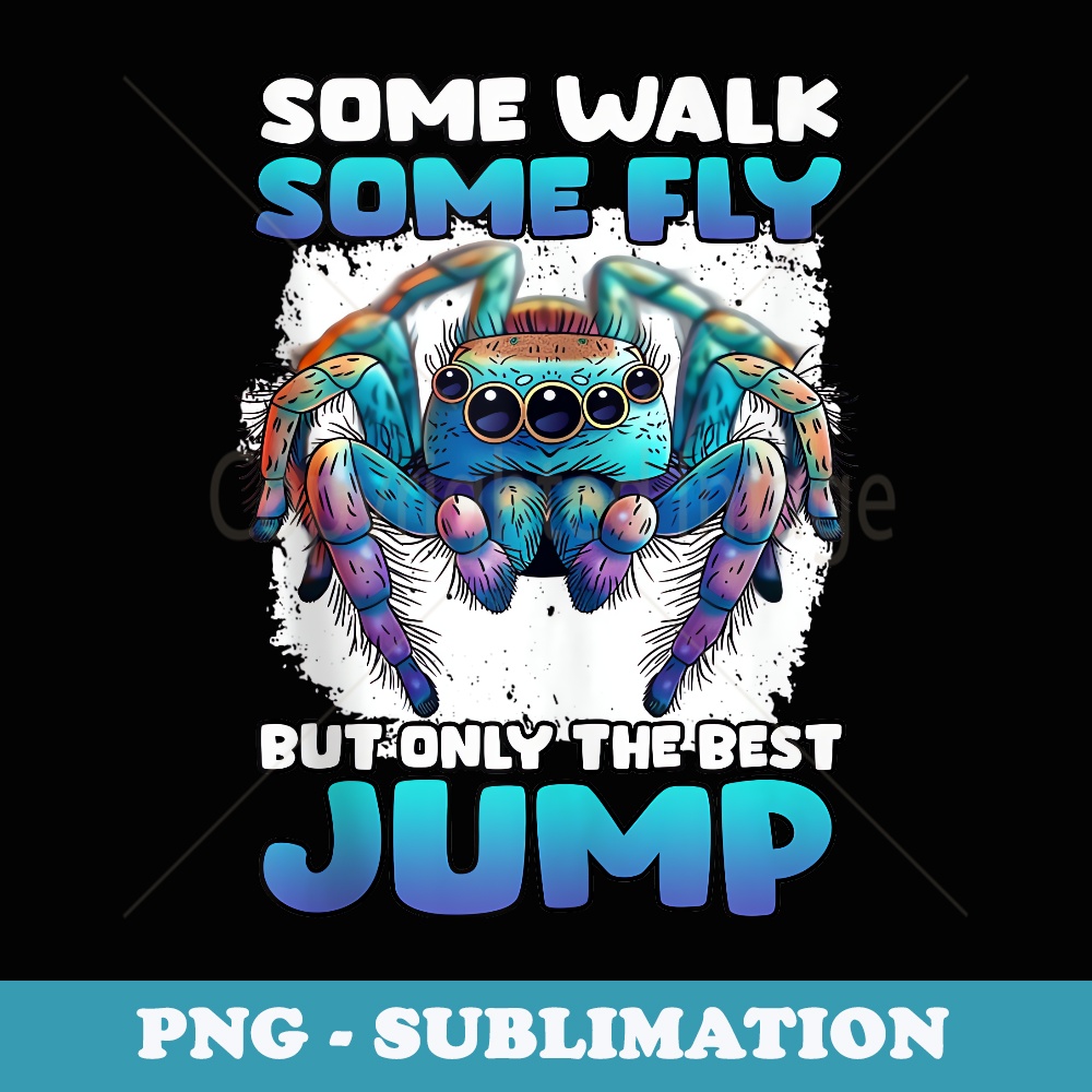 Blue jumping spider Kawaii Jumping Spiders T Jumping - Decorative Sublimation PNG File