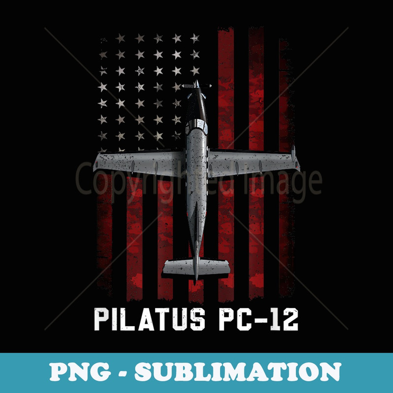 Pilatus PC 12 Plane - Creative Sublimation PNG Download