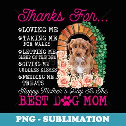 s funny happy mothers day best dog mom cute cockapoo dog - premium sublimation digital download