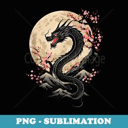 aesthetic dragon anime japan style asian japanese dragon - professional sublimation digital download