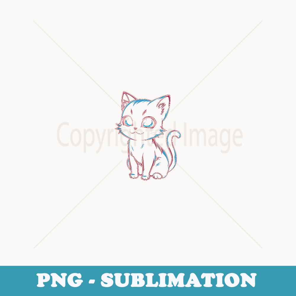 Cat Lover Kitty Kitten Kawaii Anime Cat Owner Design - Exclusive Sublimation Digital File