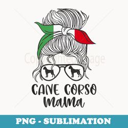 woman cane corso mama italiano dog italy flag - signature sublimation png file