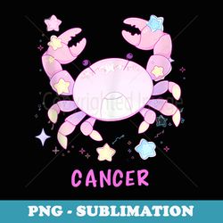 cute crab cancer zodiac sign kawaii anime astrology - artistic sublimation digital file