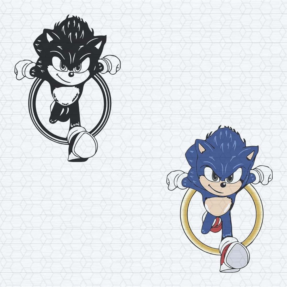 Sonic Runners Sonic Cartoon Character SVG.jpg