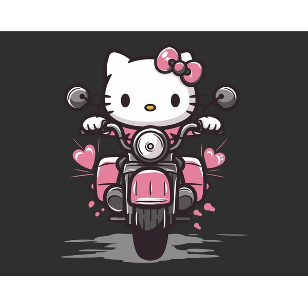 Kitty Rider Hello Kitty Rider Svg, Hello Kitty Svg, Hello Kitty Rider Pn | Inspire ...