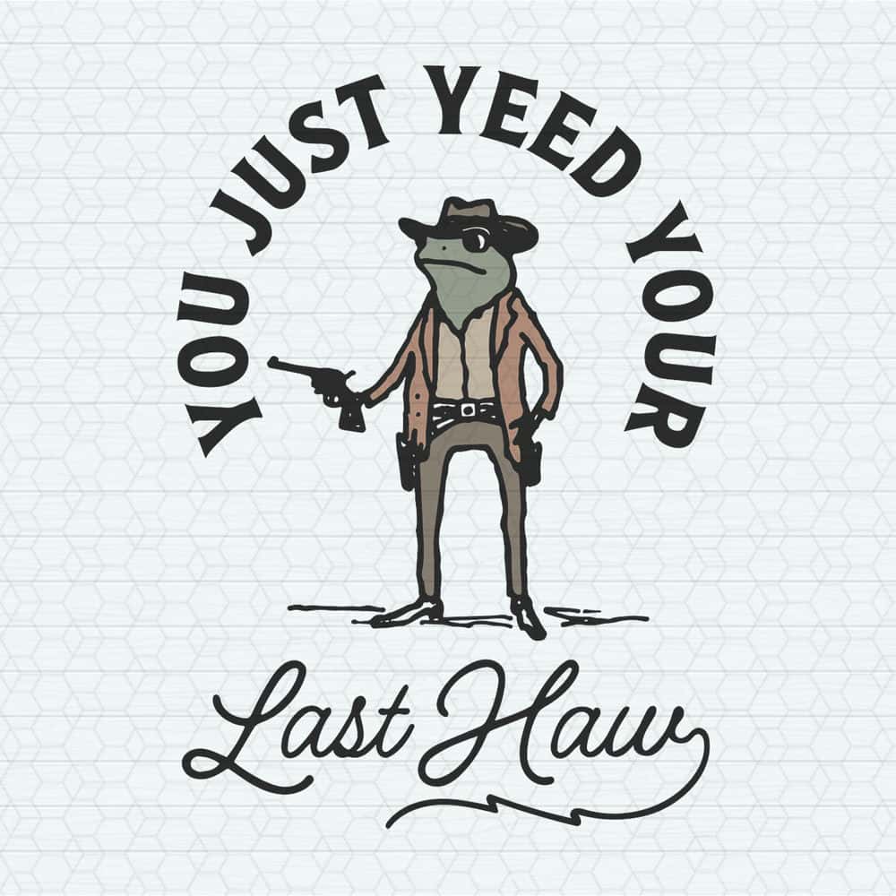 Funny Frog Cowboy SVG File For Print  Cut Western Style Cowboy.jpg