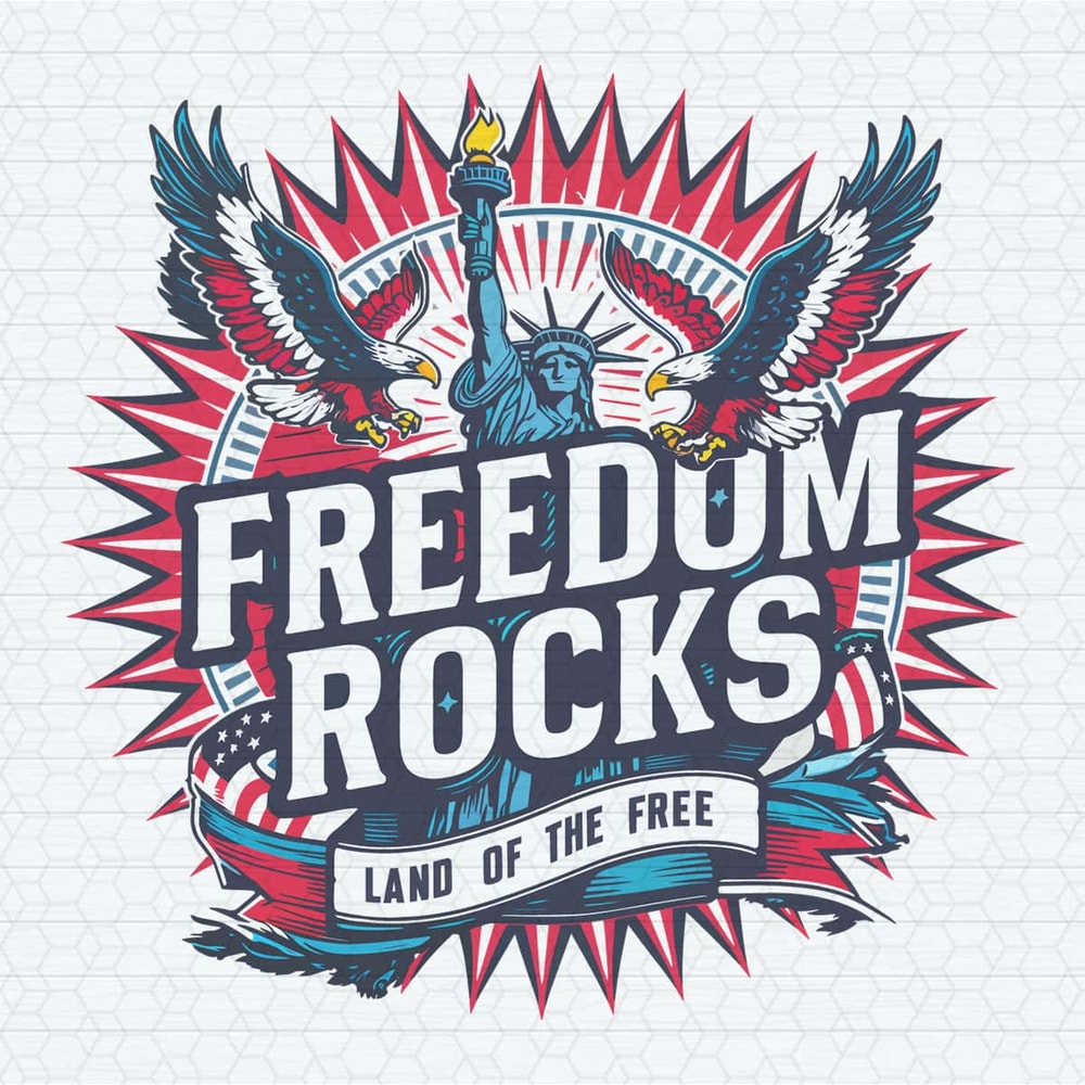 Freedom Rocks Land Of The Free PNG.jpg