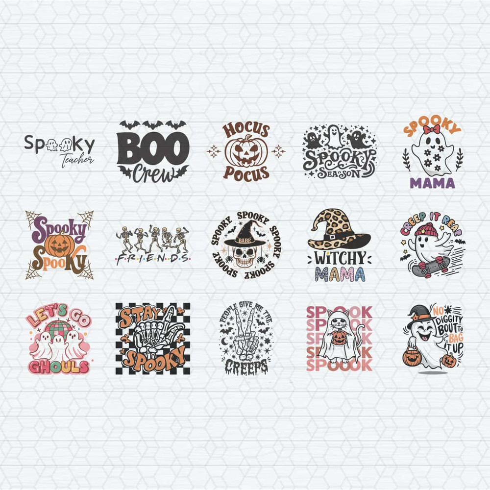 Retro Halloween SVG Ghost Halloween Hippie Bundle SVG.jpg