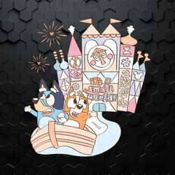 bluey its a small world adventure at the parks svg1