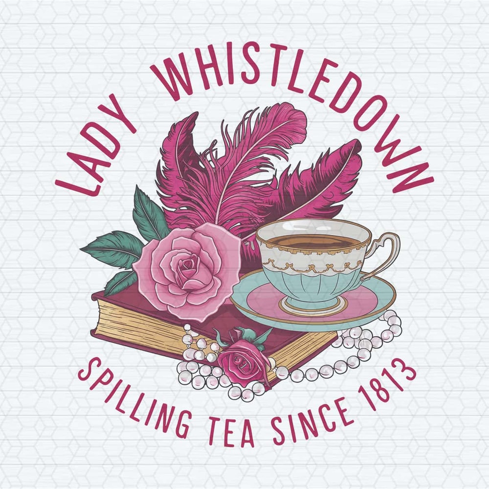 Pink Teacup Lady Whistledown PNG Digital Download Files.jpg