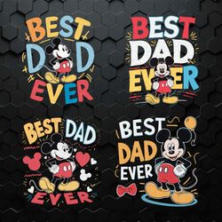 best dad ever mickey mouse svg bundle