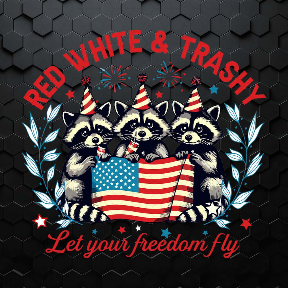 4th of July Red White And Trashy Raccoon PNG.jpg
