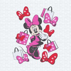 cute minnie mouse fashion shopping svg