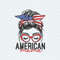 American Mama Messy Bun Hair SVG 4th Of July SVG Patriotic Mom SVG.jpg