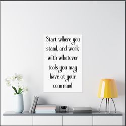 start where you stand,napoleon hill