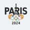 Eiffel Tower Olympics Paris Summer 2024 SVG.jpg