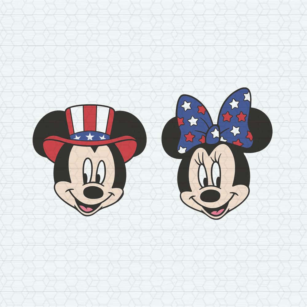 Patriotic Mickey Minnie Bundle SVG 4th Of July SVG Independence Day SVG.jpg